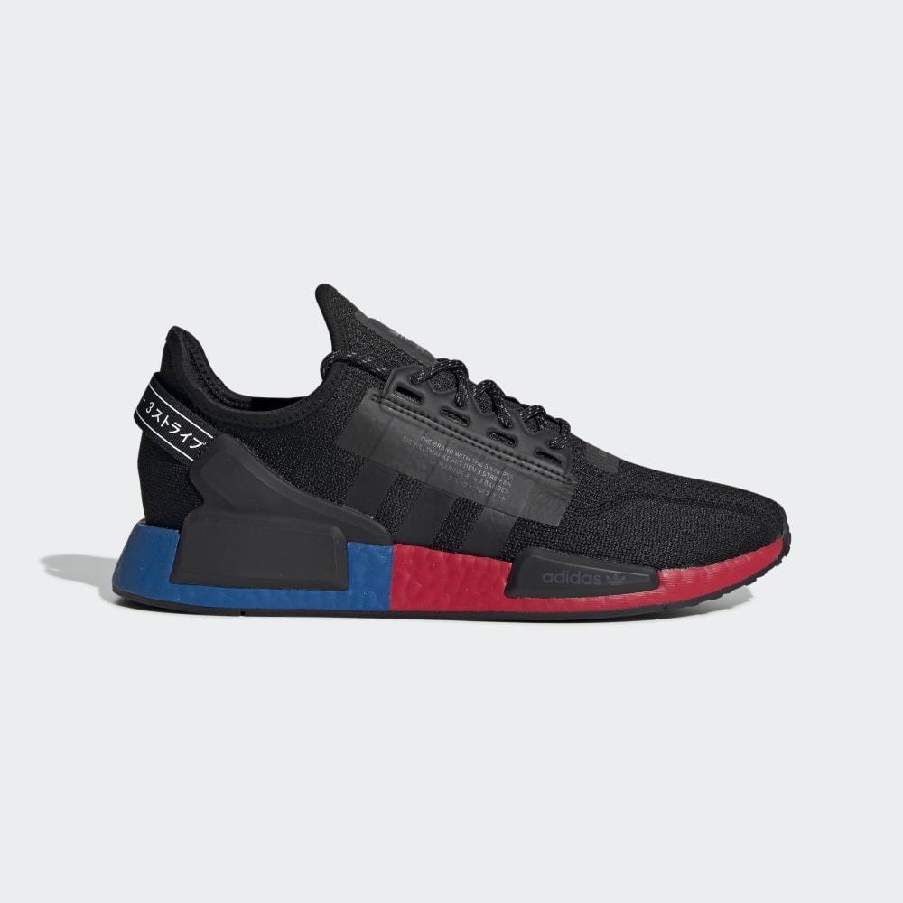 Adidas Men's NMD_R1 V2 Originals Shoes Black/Dark Grey Ireland FV9023